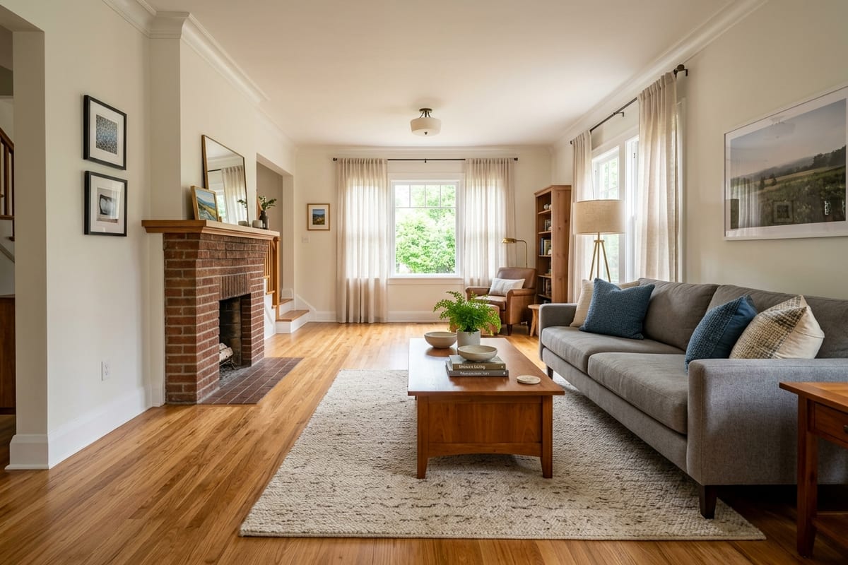 Flooded Hardwood Flooring Extraction & Drying - After Restoration